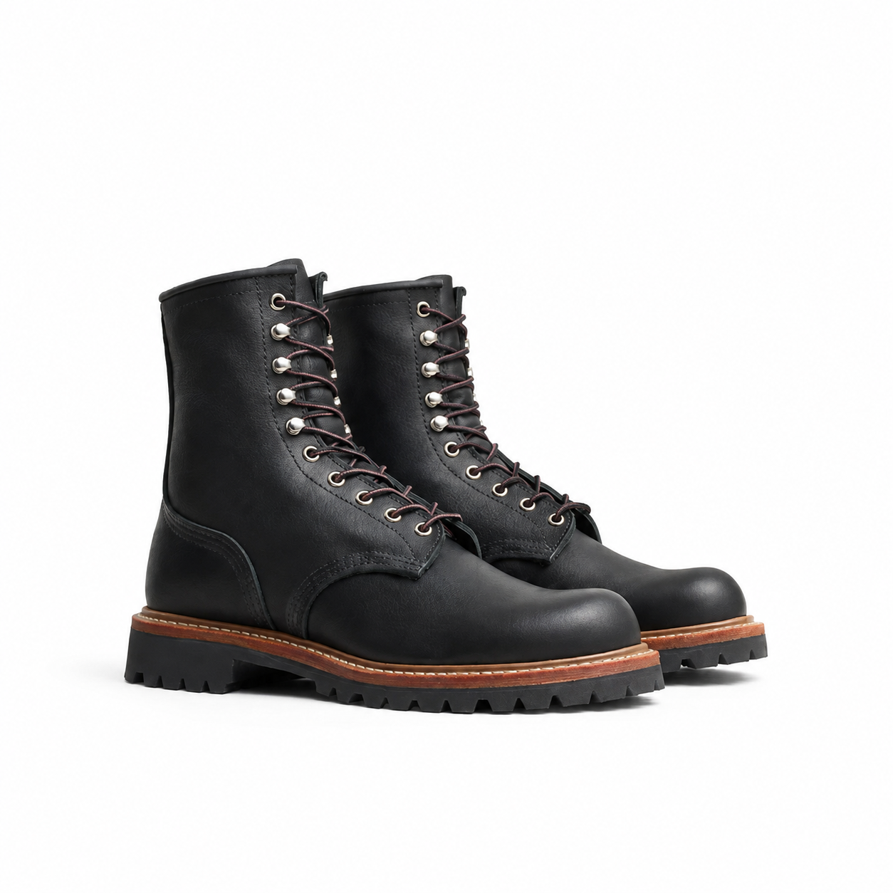Red Wing 4501 Logger Boot - Black Oil Slick Leather