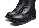 Derby Boot - Black Greasy Leather