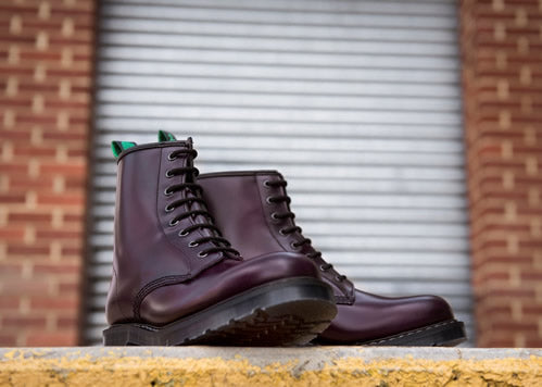 Derby Boot - Purple Leather