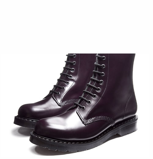 Derby Boot - Purple Leather