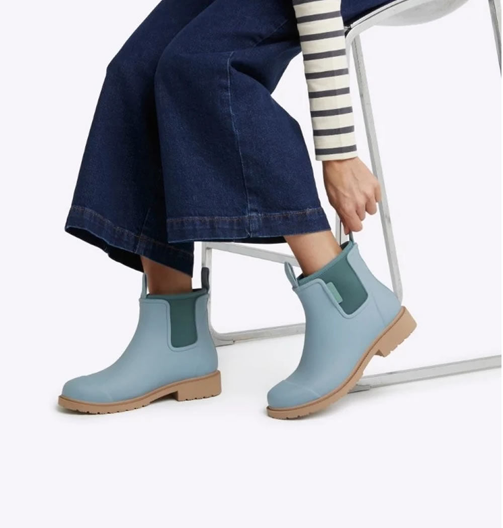 Merry People Bobbi Waterproof Boots in Seafoam