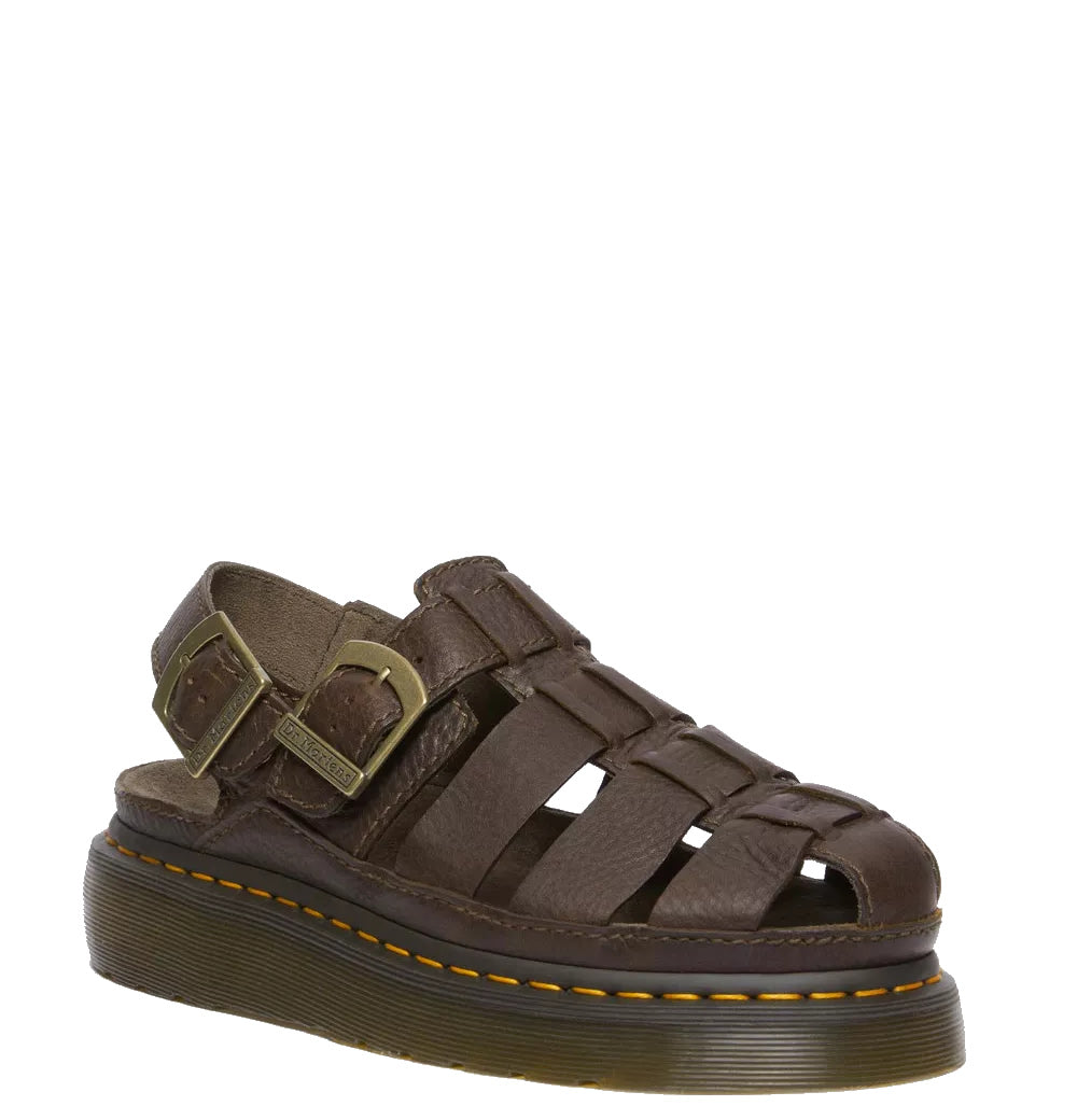 Dr Martens Wrenlie Fisherman Sandal Brown Leather Dr Martens
