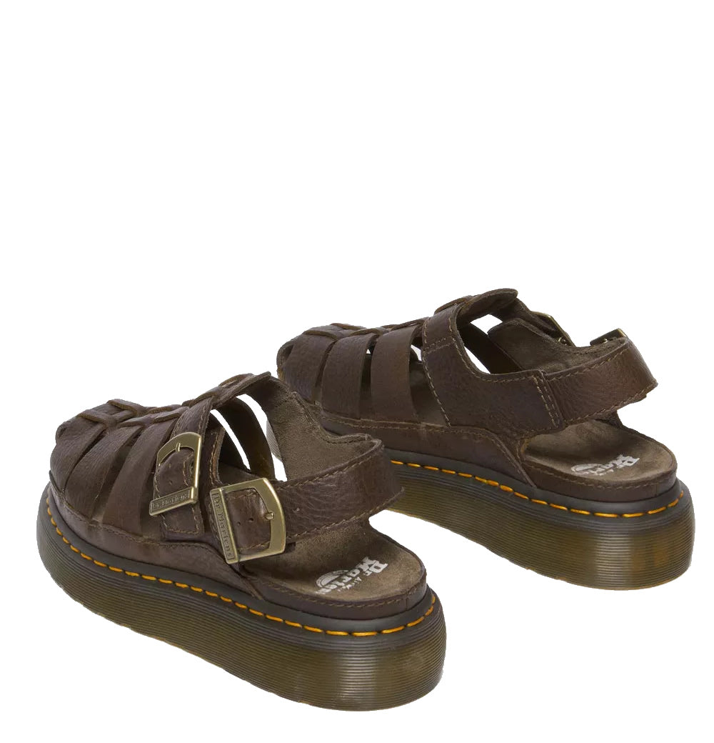 Dr Martens Wrenlie Fisherman Sandal Brown Leather Dr Martens
