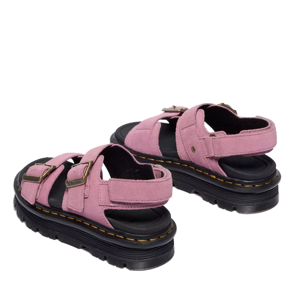 Zebzag - Dusty Rose Womans Adjustable Sandal Dr Martens