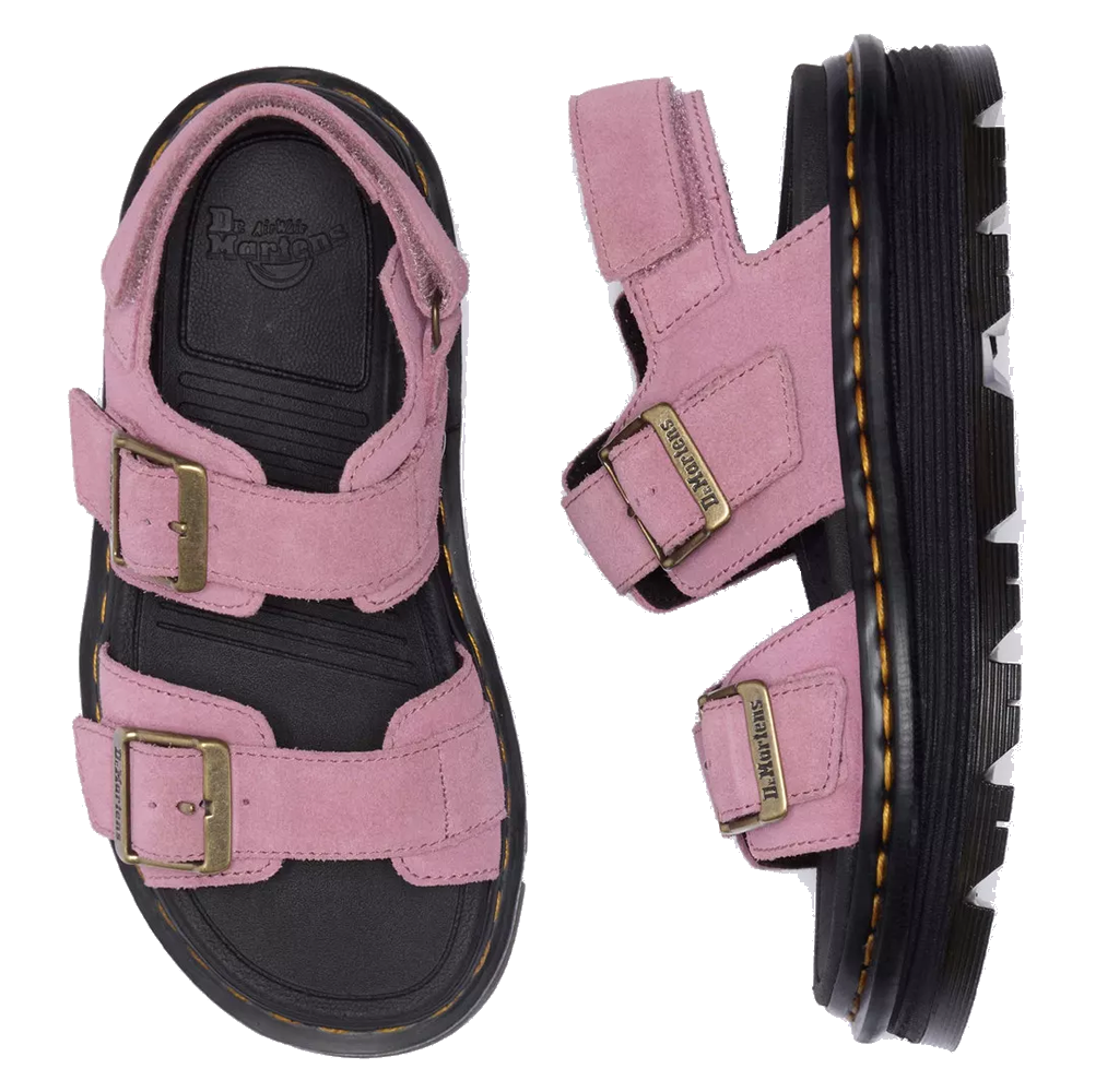 Zebzag - Dusty Rose Womans Adjustable Sandal Dr Martens