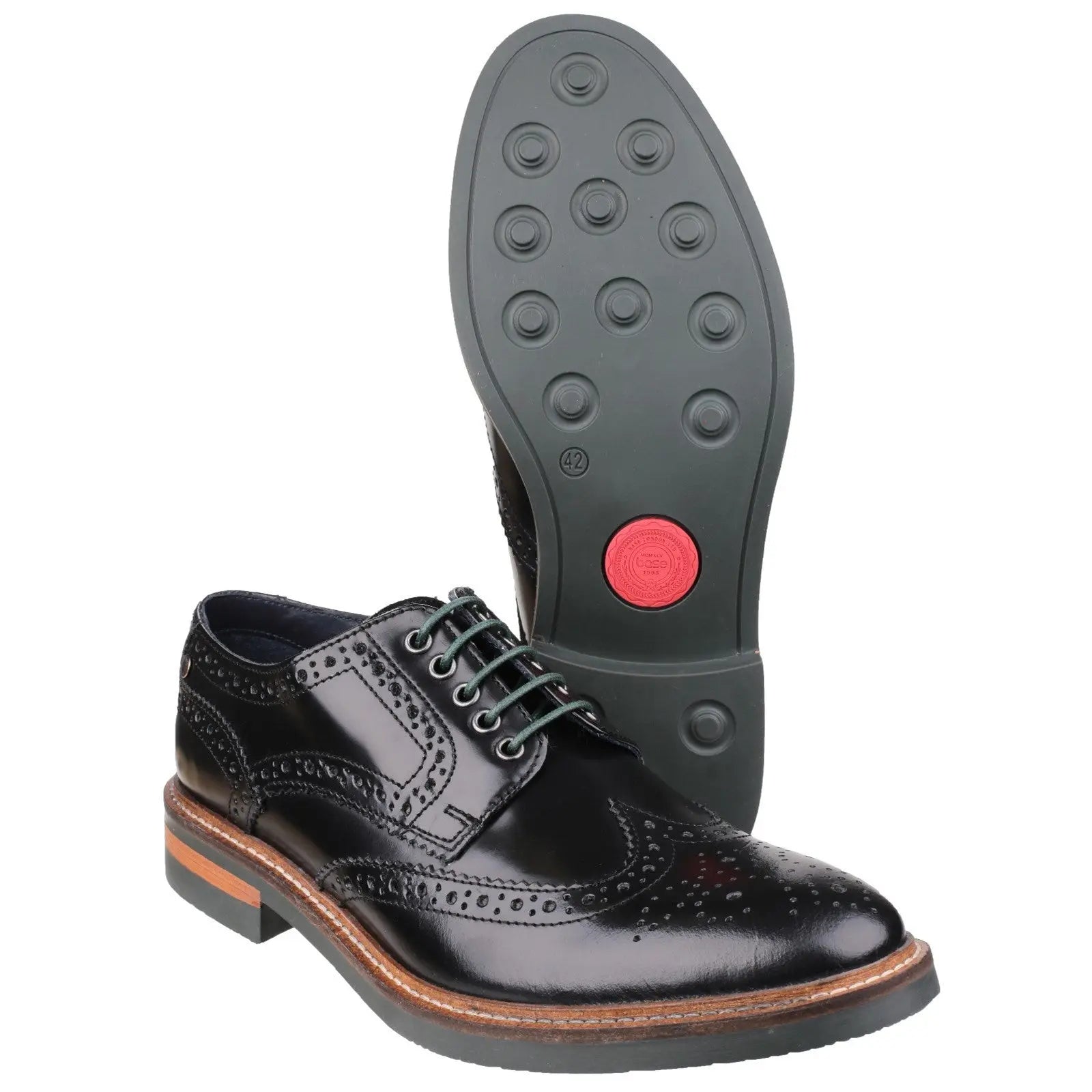 Woburn Hi-Shine Brogue Shoe Base London