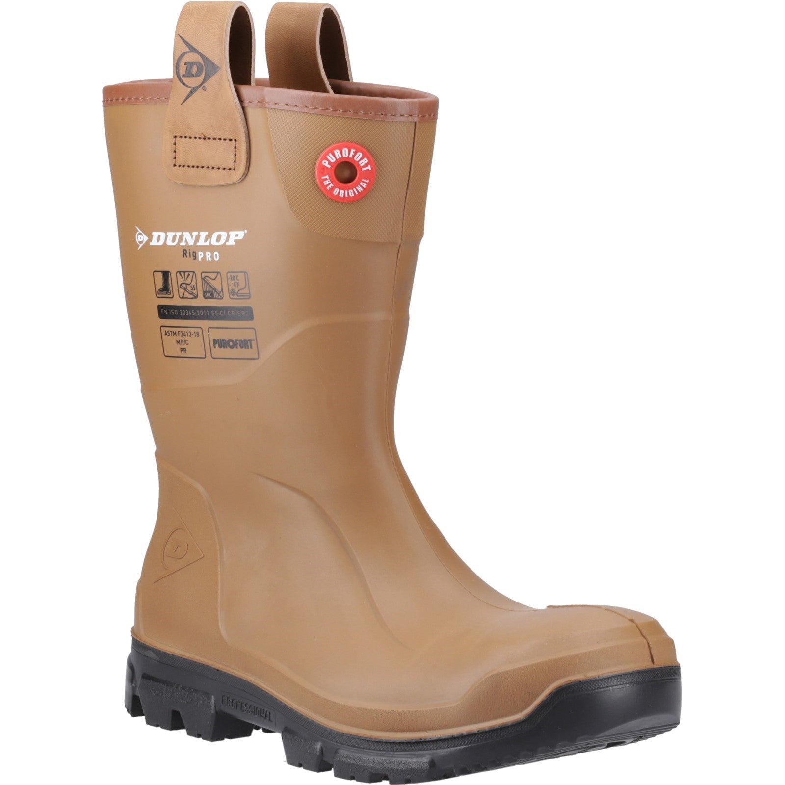 Purofort RigPRO Full Safety Synthetic Fur lining Wellington Dunlop