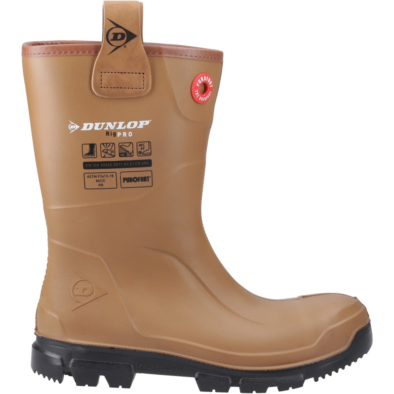 Purofort RigPRO Full Safety Synthetic Fur lining Wellington Dunlop