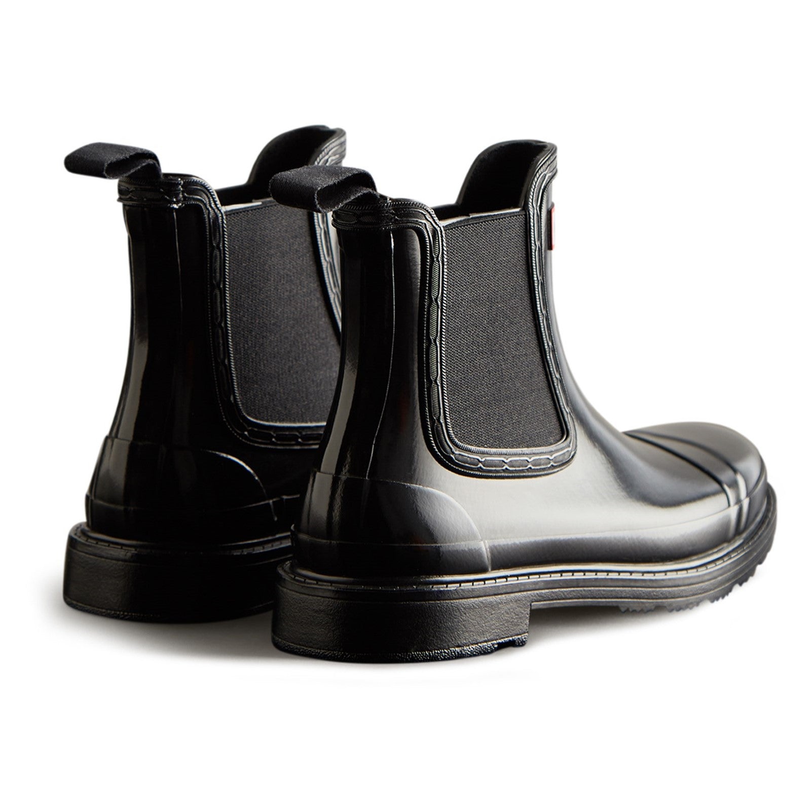 Commando Gloss Chelsea Boots Hunter