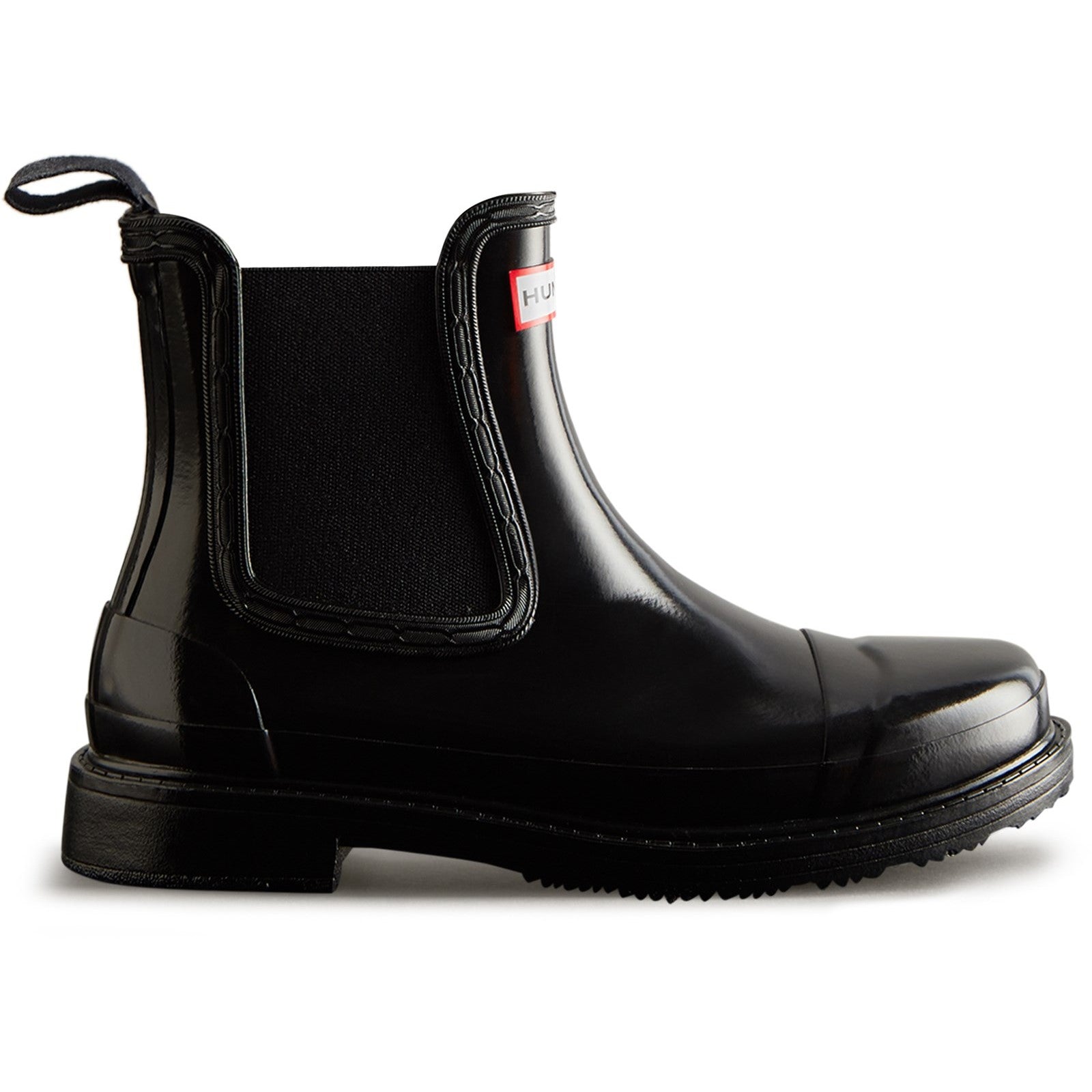 Commando Gloss Chelsea Boots Hunter