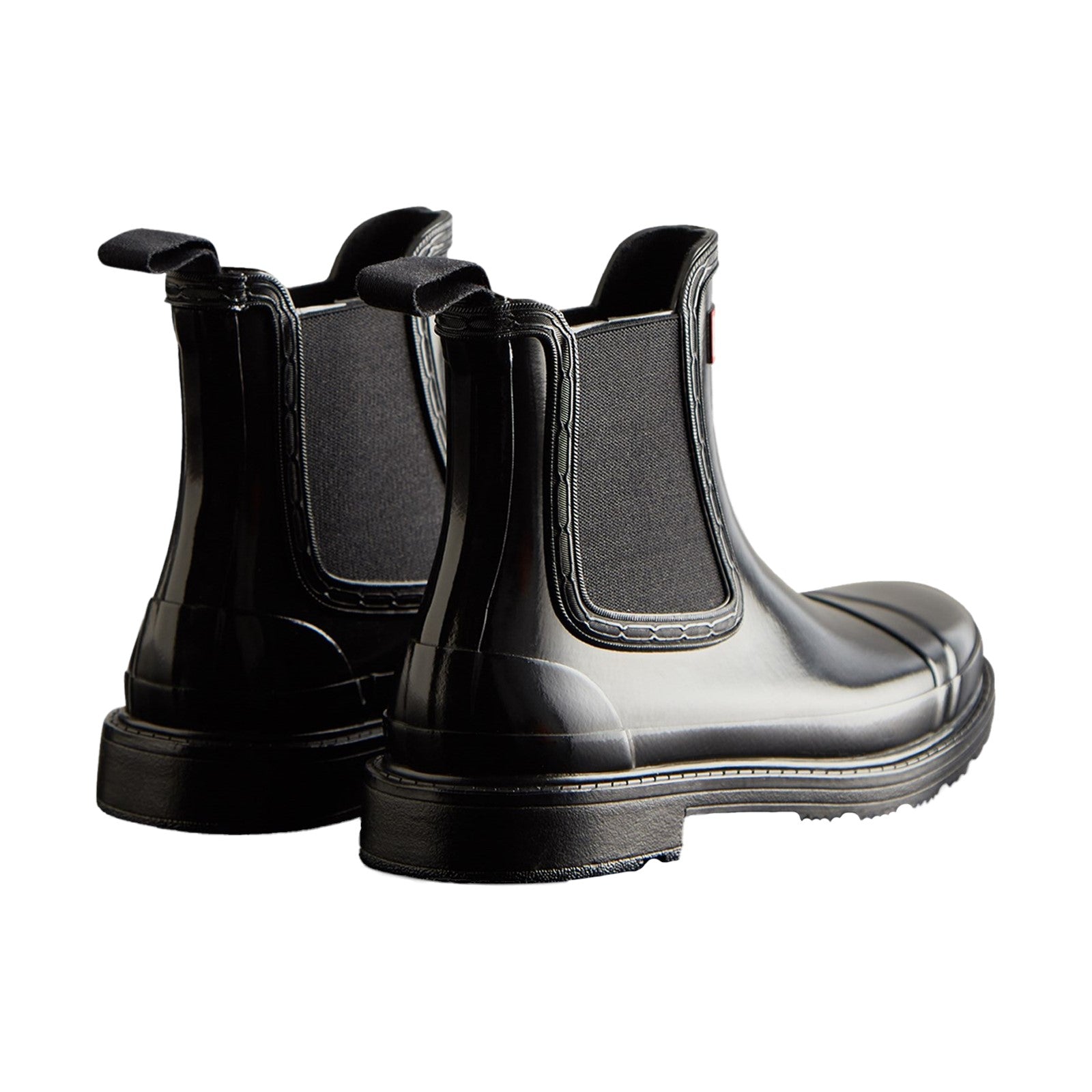 Commando Gloss Chelsea Boots Hunter