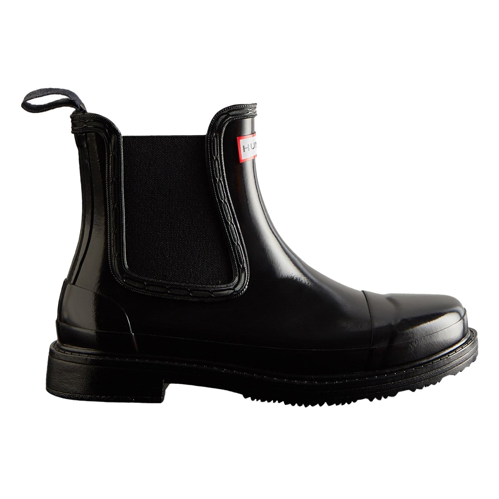 Commando Gloss Chelsea Boots Hunter