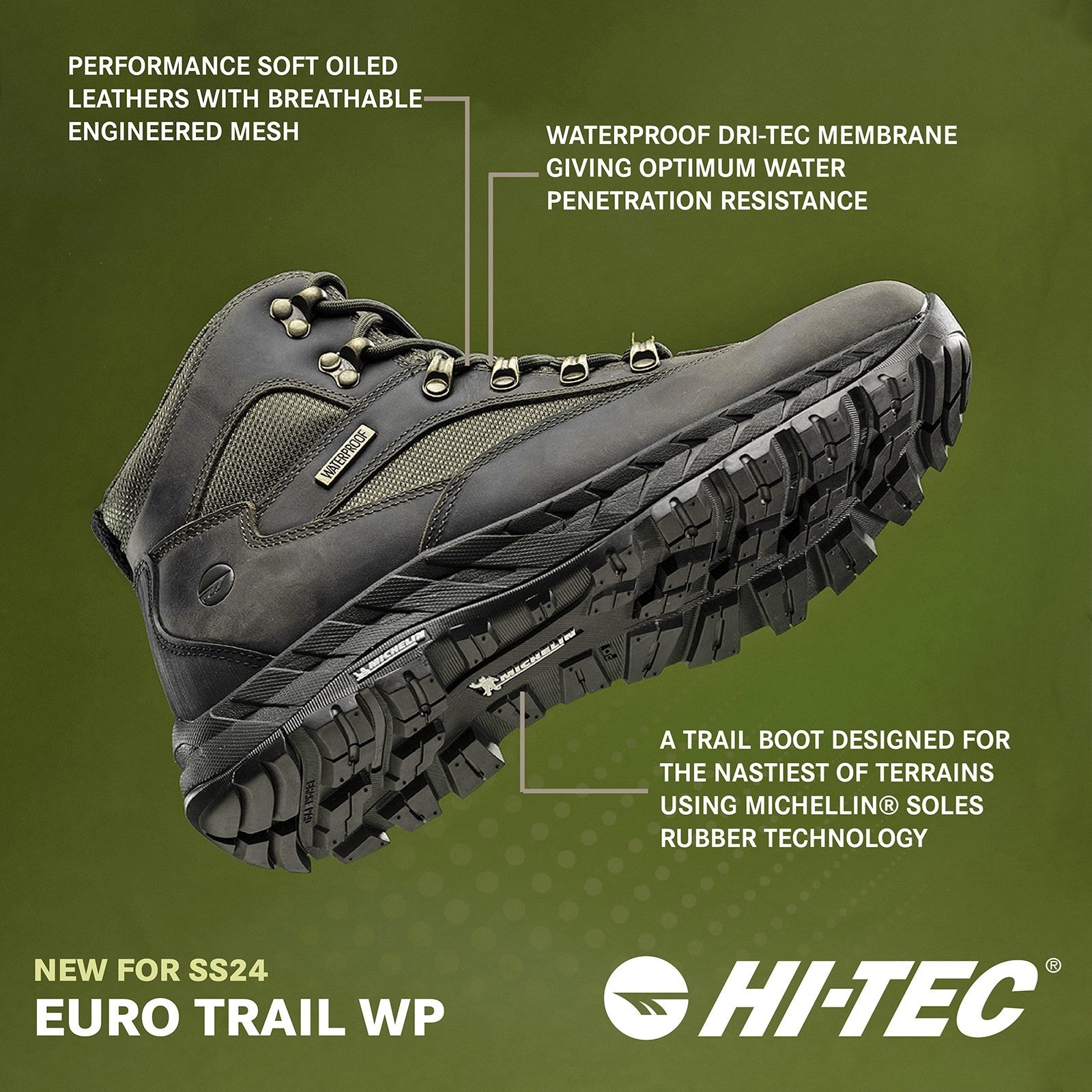 Eutrotrail Waterproof Hiking Boots Hi-Tec
