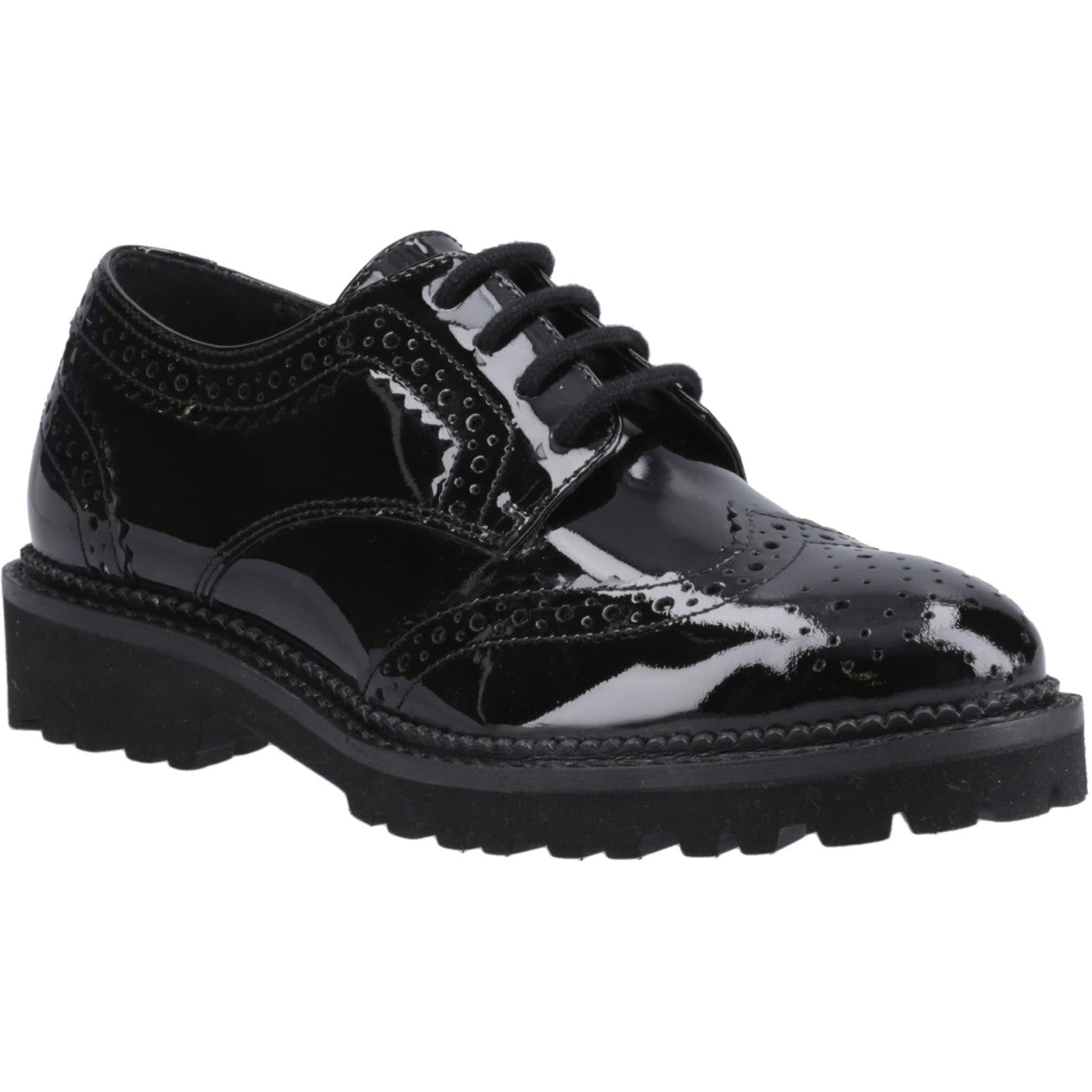 Gabi Lace Up Patent Jnr