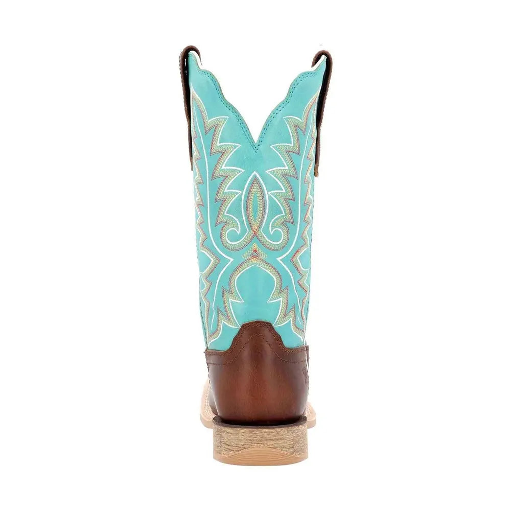 Durango Lady Rebel Pro Western Boot in Bay Brown/Arctic Blue