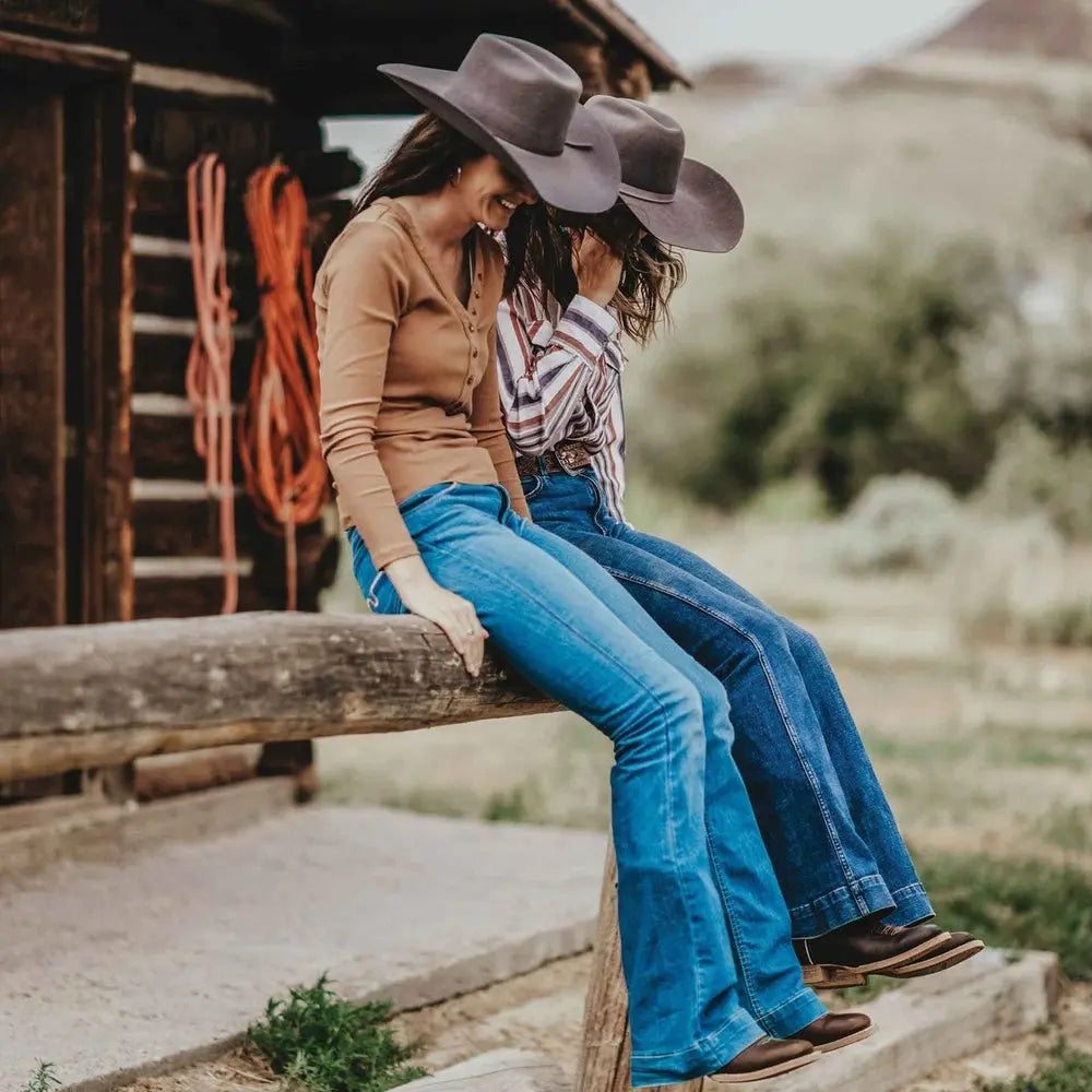 Durango Lady Rebel Pro Western Boot in Bay Brown/Arctic Blue