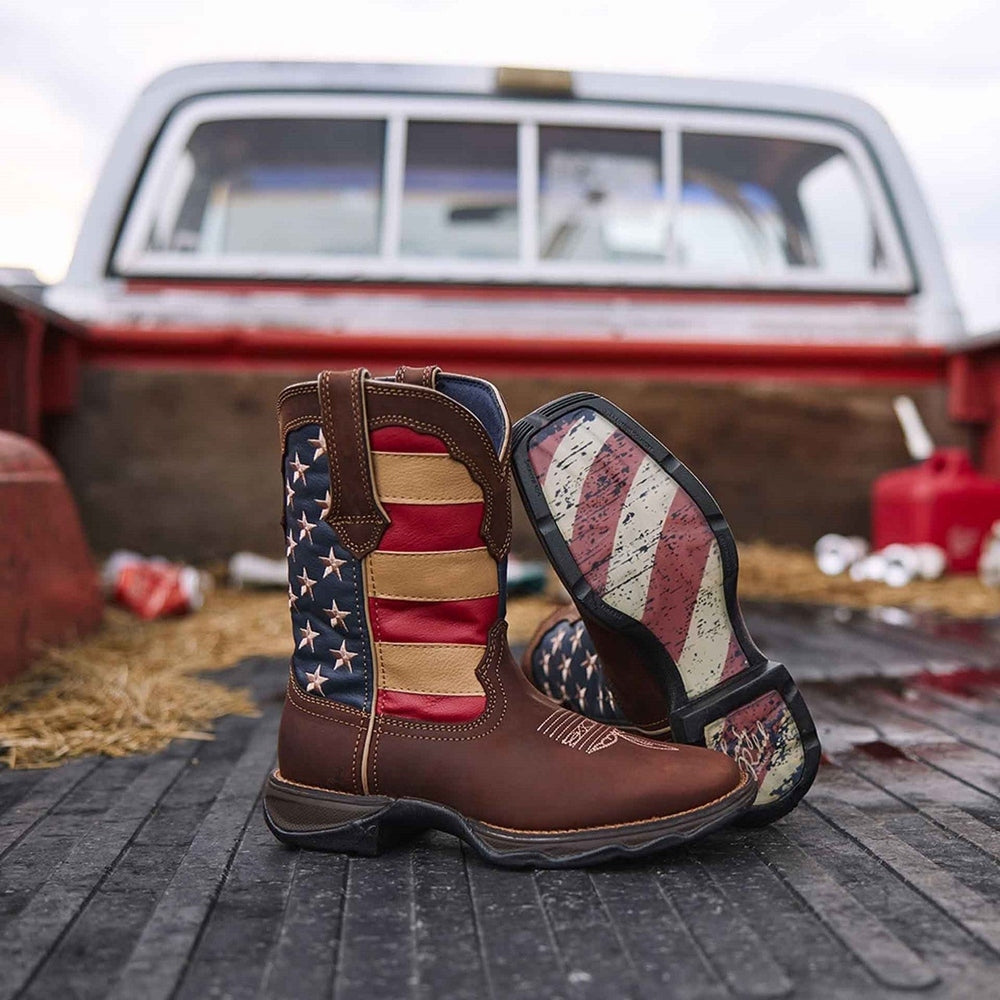 Rebel by Durango Patriotic Pull-On Western Flag Boot Durango