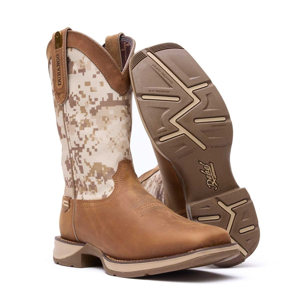 Rebel by Durango Desert Camo Pull-on Western Boot Durango