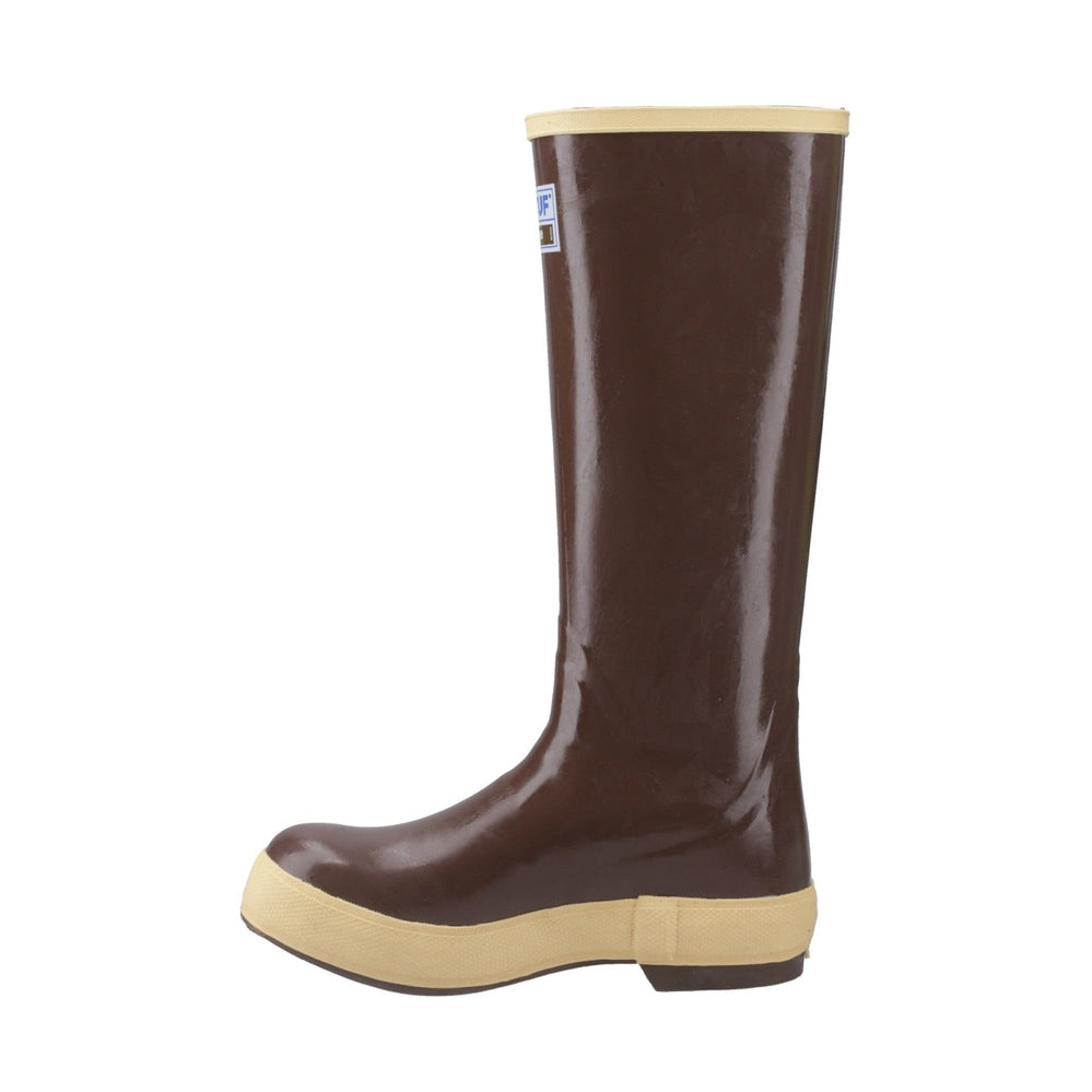 Xtratuf Legacy 15" Plain Toe Boot in copper/tan, a tall brown rubber boot with a light tan sole and top trim.