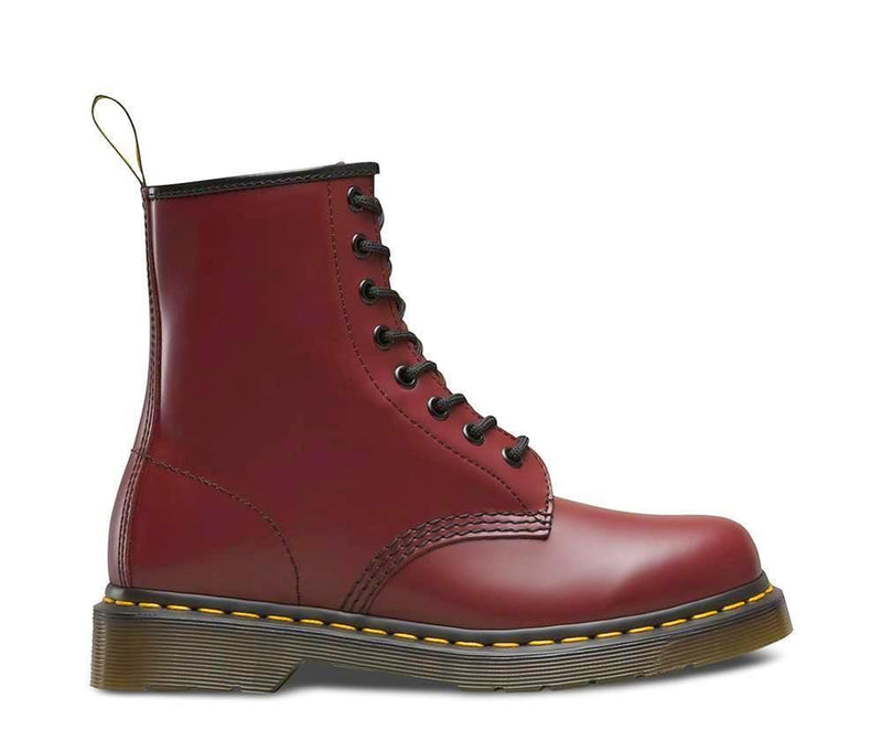 Dr Martens 1460z Cherry Smooth Leather Boots The Boot Company
