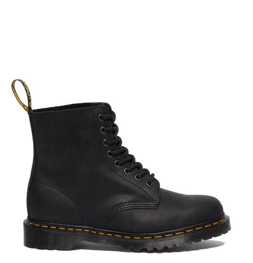 1460 - Pascal Black Waxed Leather - The Boot Company