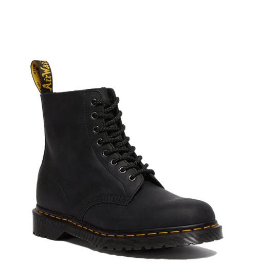 1460 - Pascal Black Waxed Leather - The Boot Company