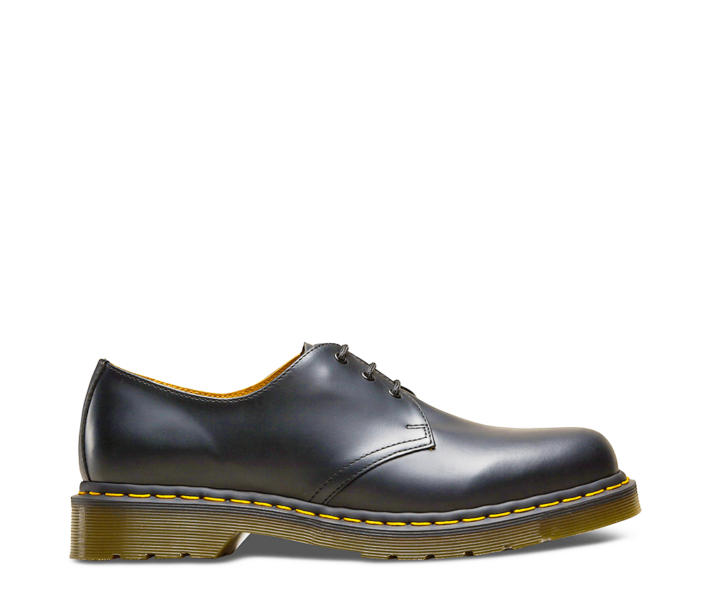 Dr Martens 1461 Black Smooth Leather Shoes - Main Image