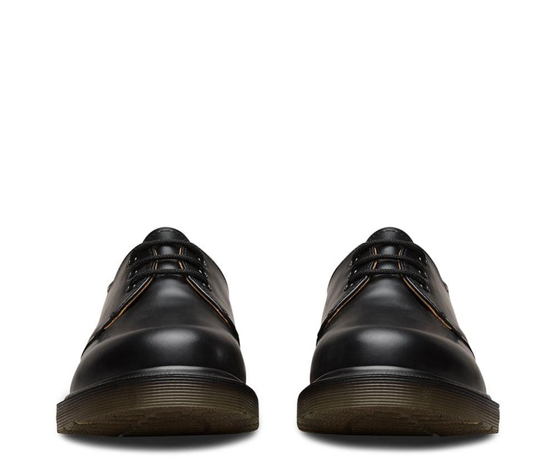 Dr Martens 1461p Black Smooth Leather Shoes The Boot Company