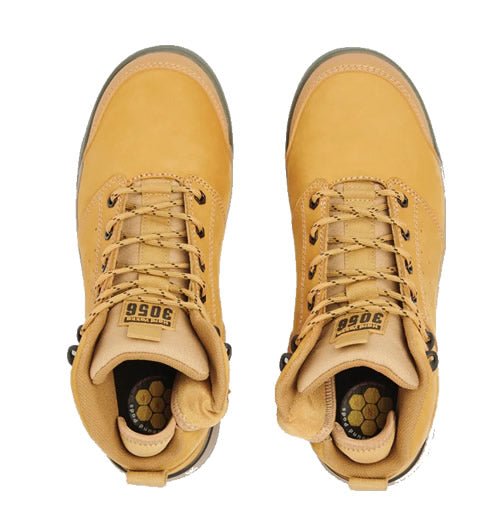 3056 Wheat - Side Zip Safety Boot - The Boot Company