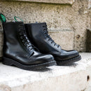 Derby Boot - Black Hi-Shine Leather - The Boot Company