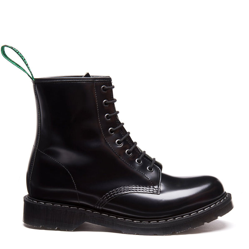Derby Boot - Black Hi-Shine Leather - The Boot Company