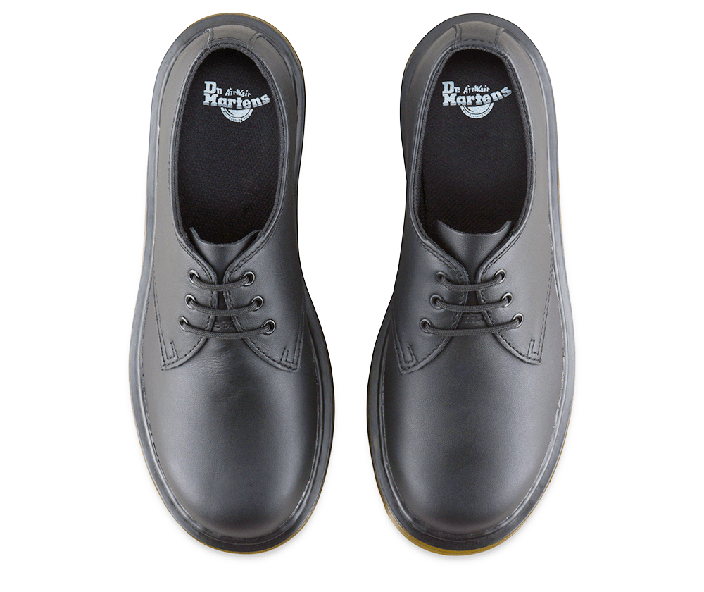 Dr Martens Everley Black Leather Shoes The Boot Company